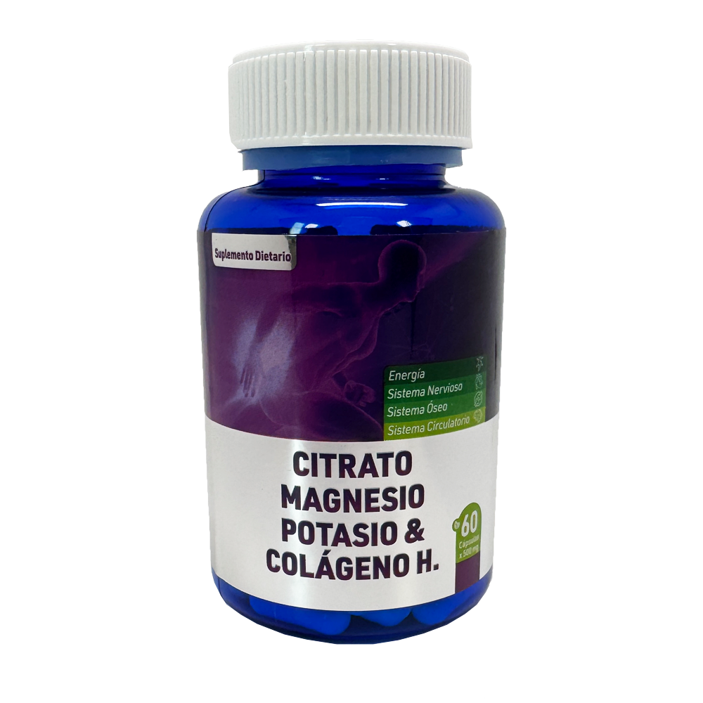 Citrato de Magnesio, Potasio & Colágeno 2x1: Bienestar Total en Cada Cápsula - Kaupi Co