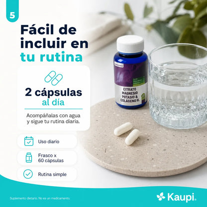 Citrato Kaupi - rutina diaria 2 cápsulas